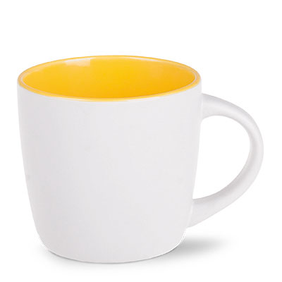 bianco satinato / giallo