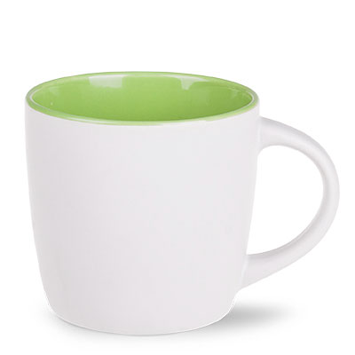 bianco satinato / verde chiaro