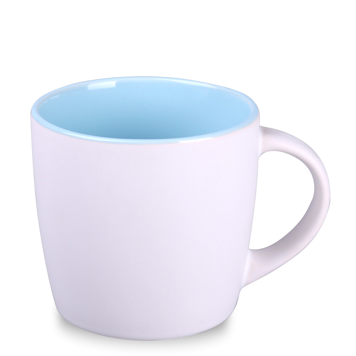bianco satinato / baby blue